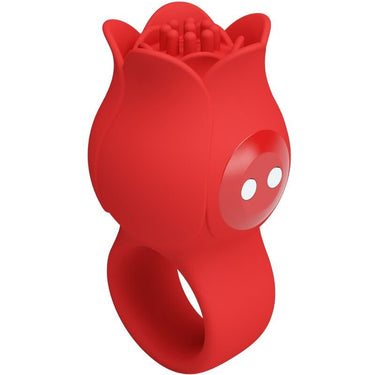 Vibratore da Dito Rosa con 10 Vibrazioni, Silicone Morbido e Ricarica USB